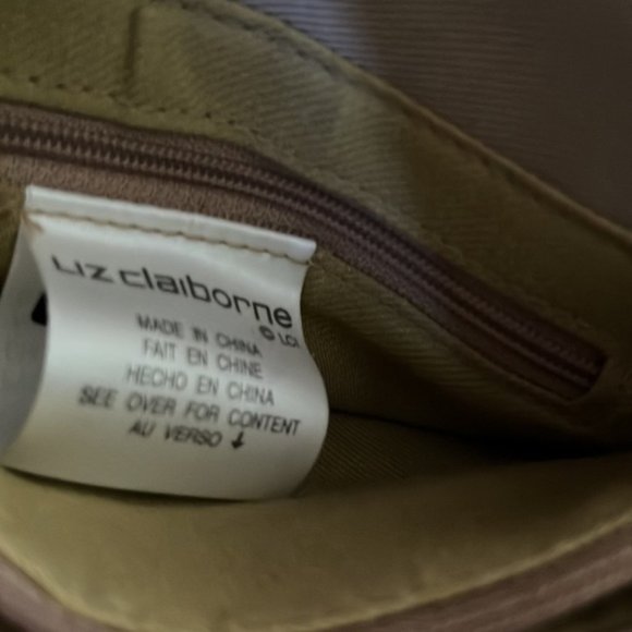 Liz Claiborne small canvas tan tote bag - Picture 4 of 8